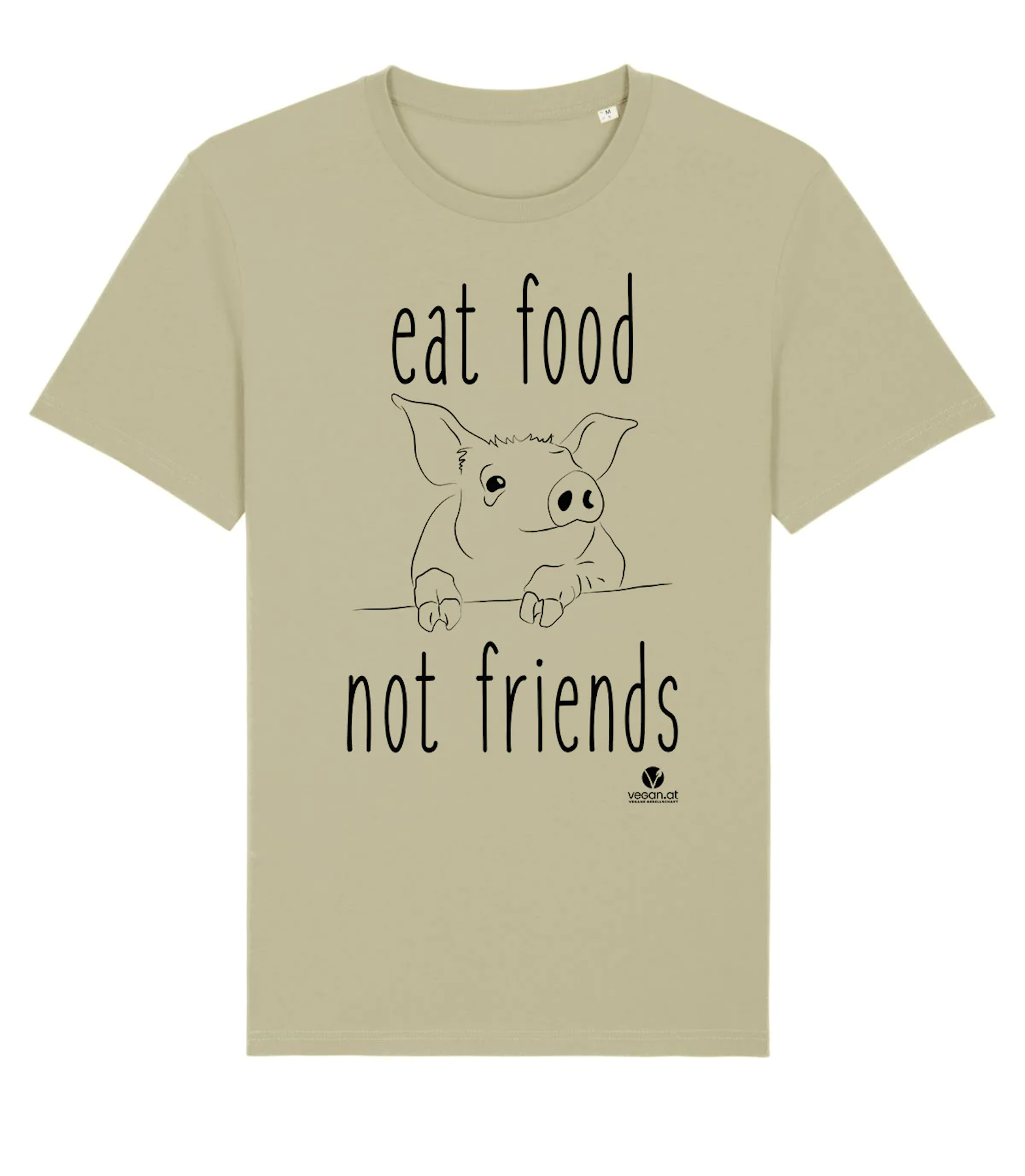 Bild von Shirt Eat Food Not Friends in sage