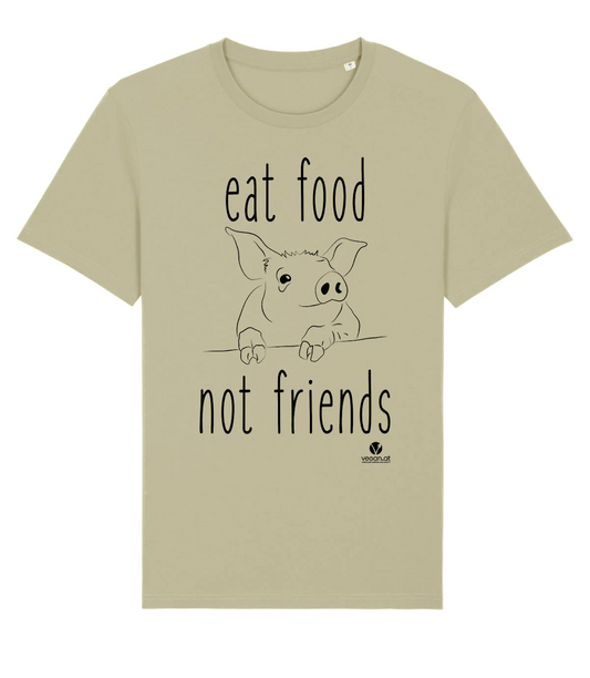 Bild von Shirt Eat Food Not Friends in sage
