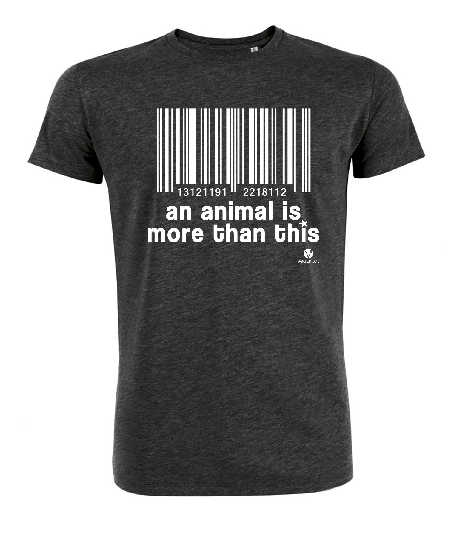 Bild von Shirt An Animal Is More Than This in dunkelgrau meliert