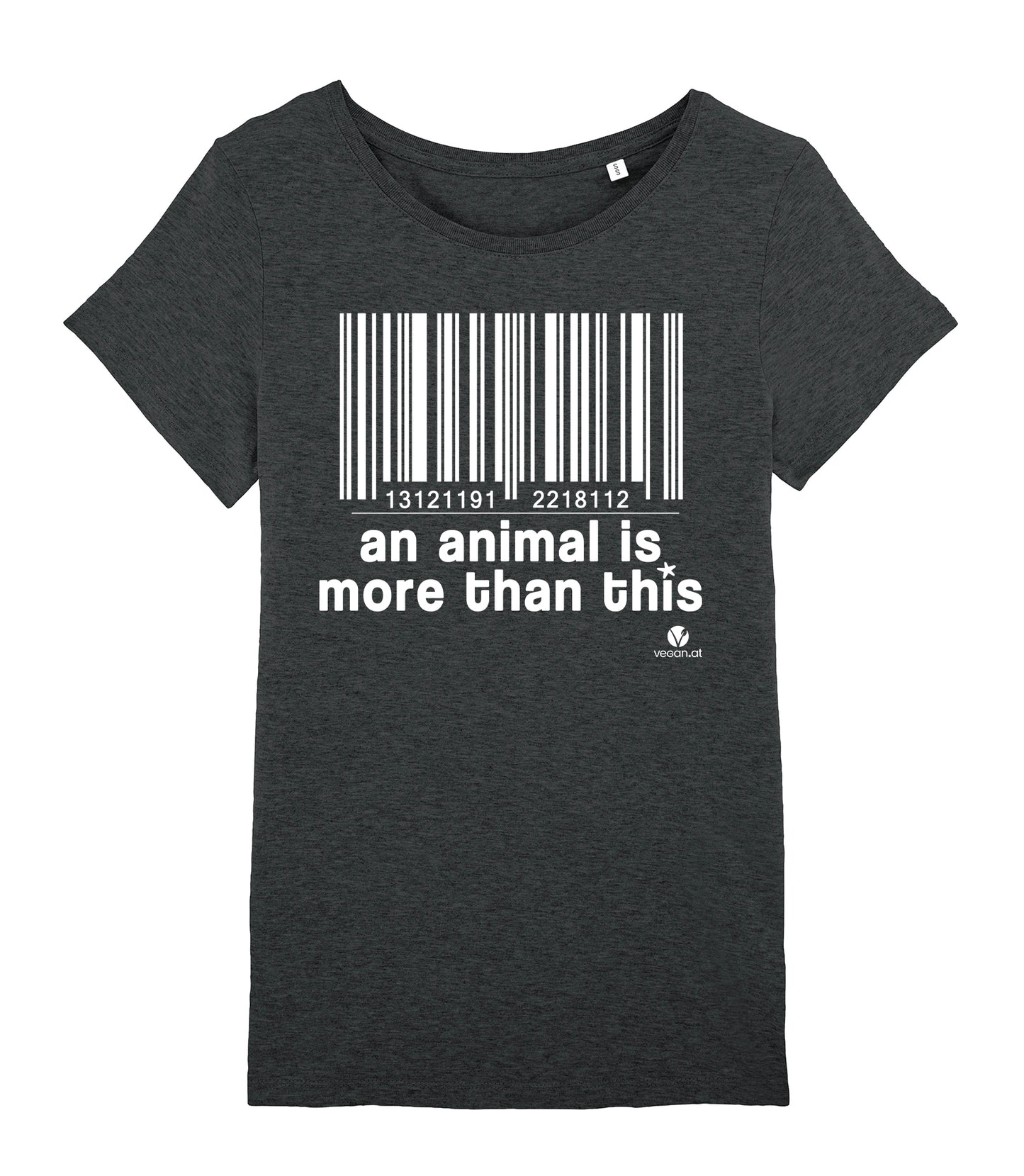 Bild von Shirt An Animal Is More Than This in dunkelgrau meliert