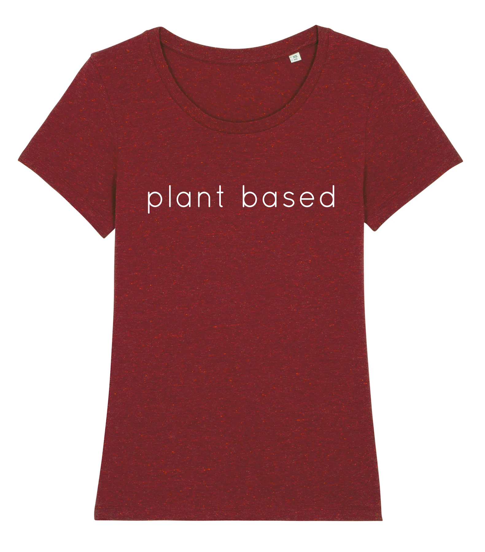 Bild von Shirt Plant Based in rot meliert