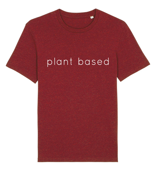 Bild von Shirt Plant Based in rot meliert