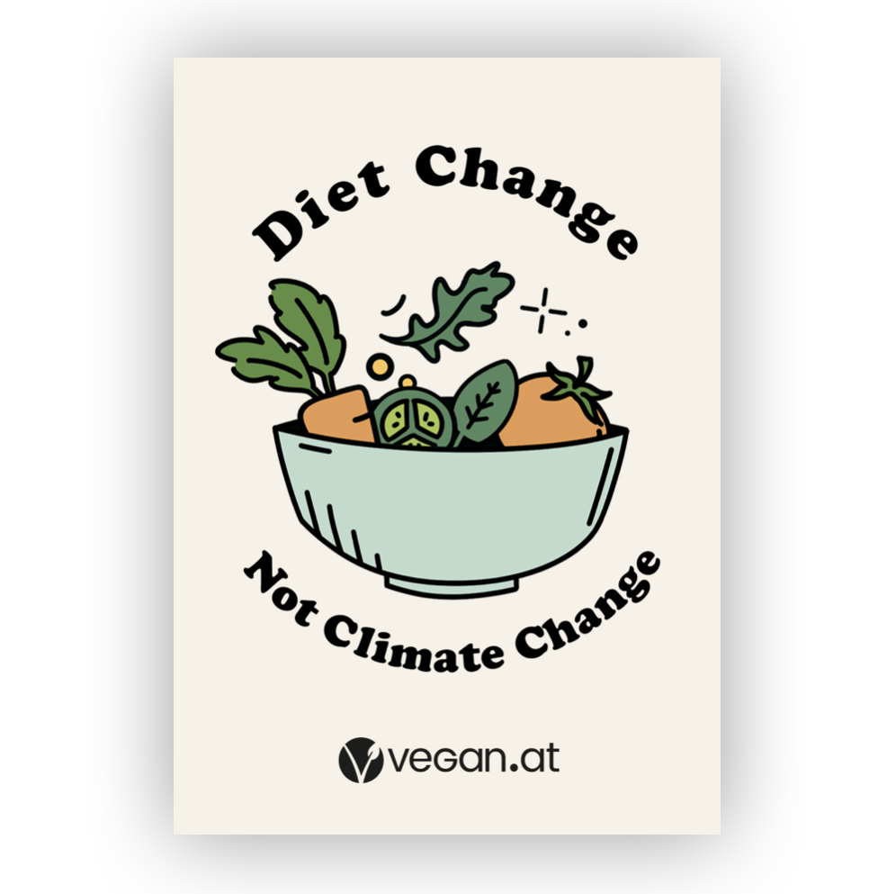 Sticker – Diet Change Not Climate Change