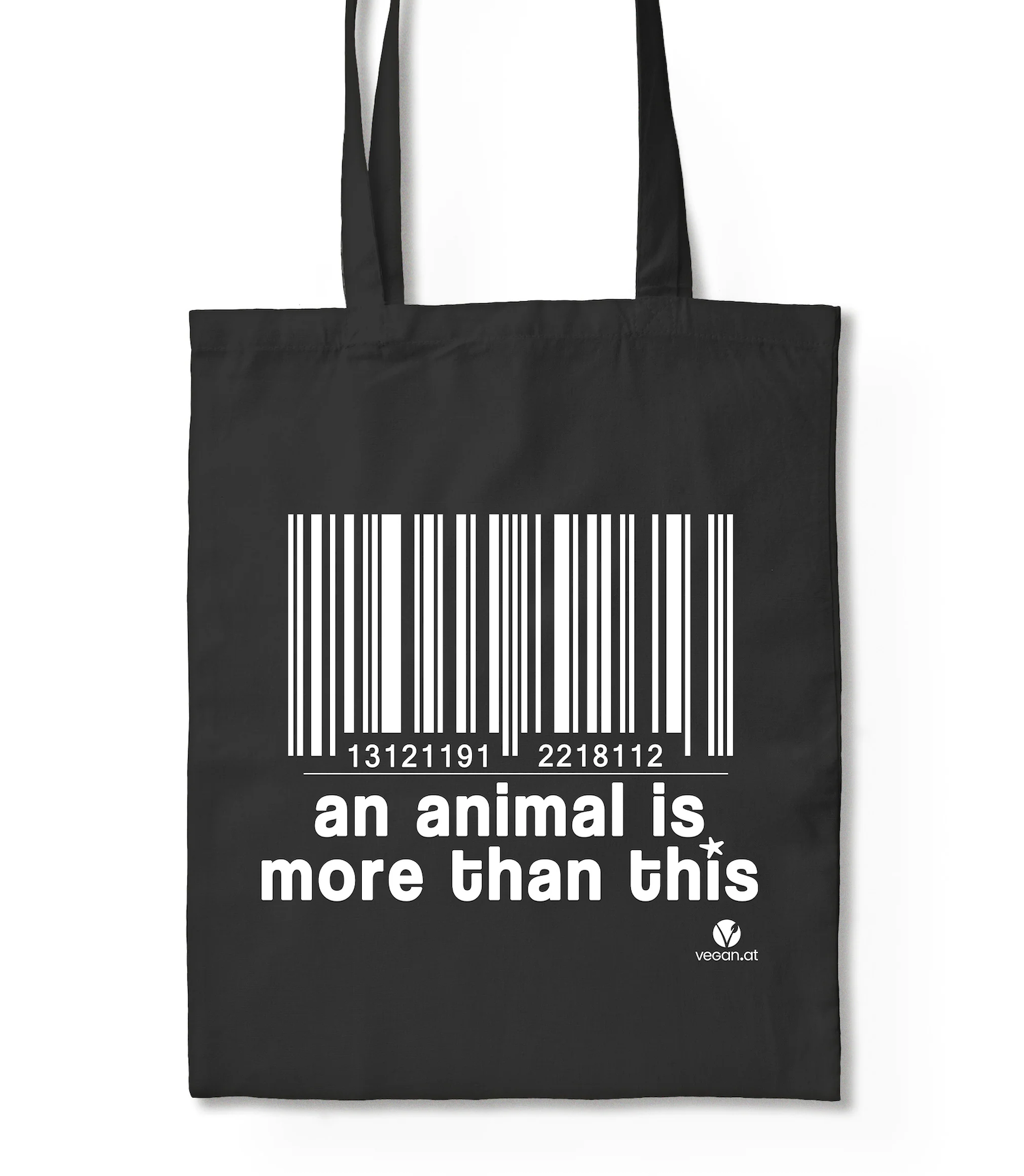 Bild von Stofftasche An Animal Is More Than This in schwarz