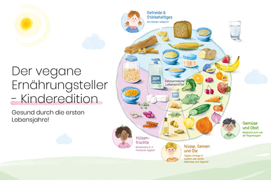 Poster Ernährungsteller für Kinder