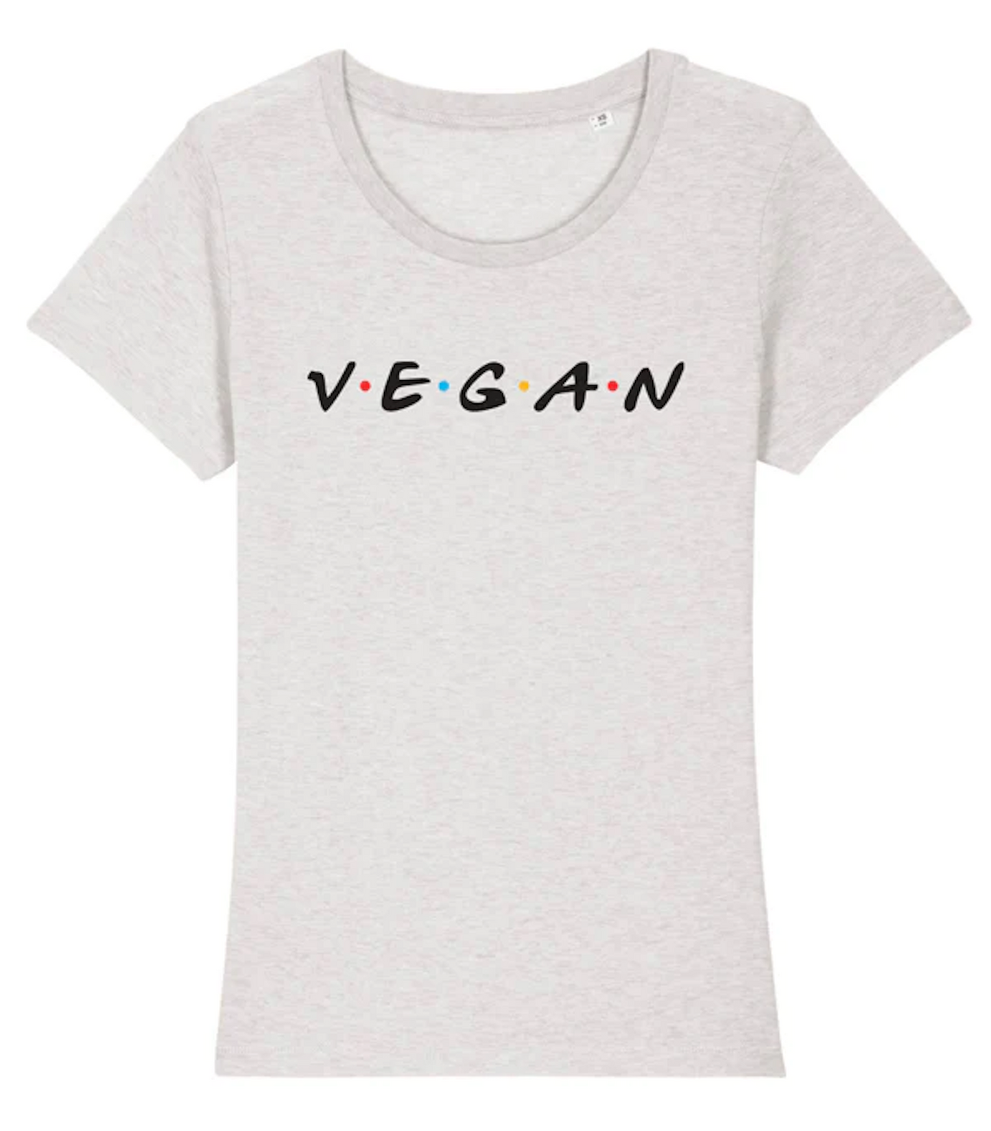 Bild von Shirt V.E.G.A.N (gestickt) in weiß