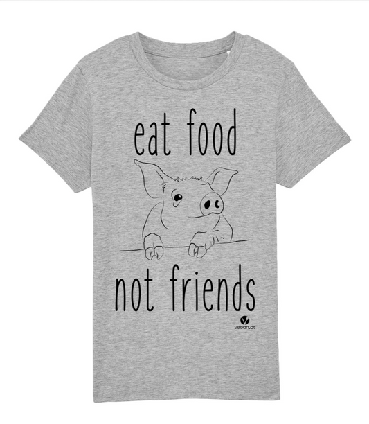 Kindershirt – Eat Food Not Friends