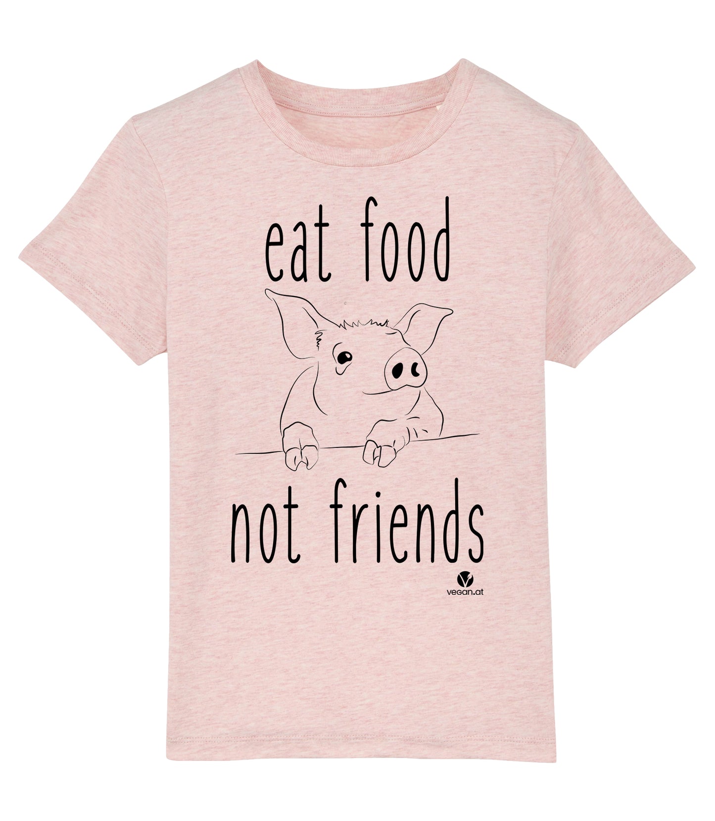 Kindershirt – Eat Food Not Friends
