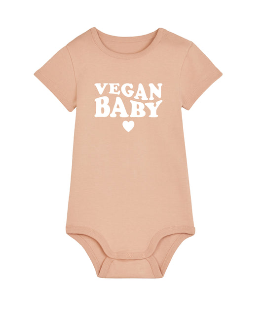 Bild vom Babybody mit Aufdruck Vegan Baby